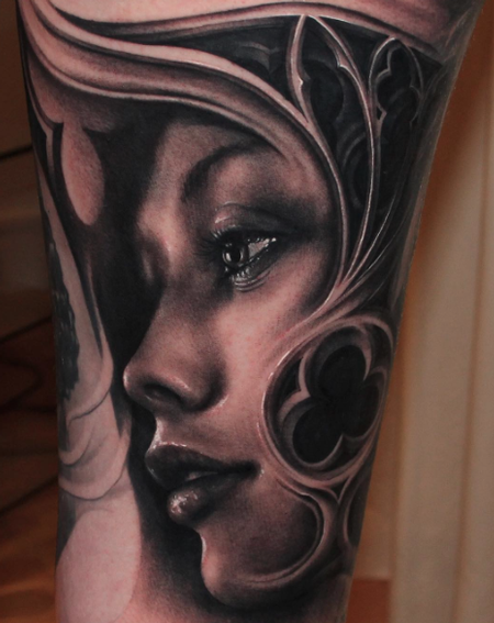 Tattoos - Woman's Face - 109339